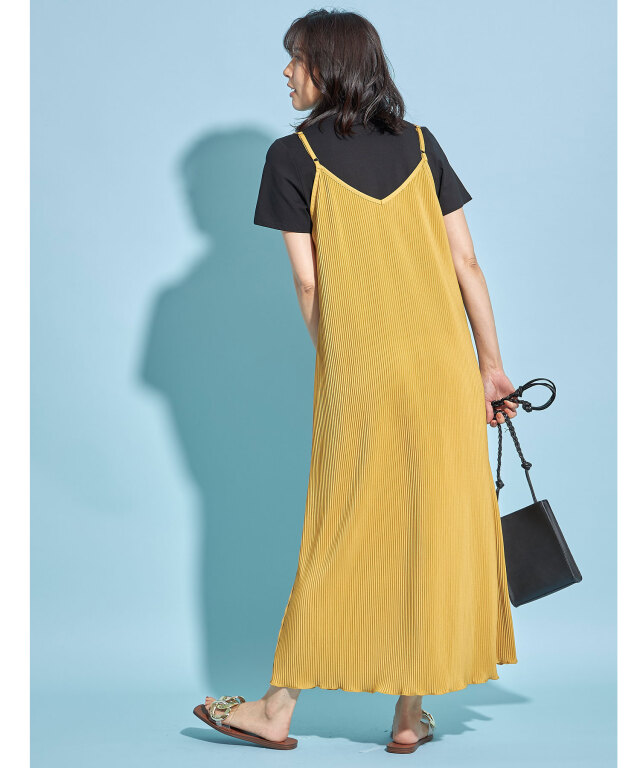 クリスタルプリーツキャミワンピース※WEB Store限定販売