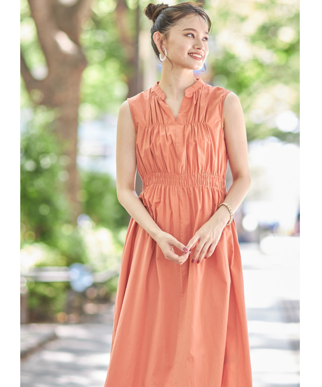 ブロードシャーリングワンピース※WEB Store限定販売