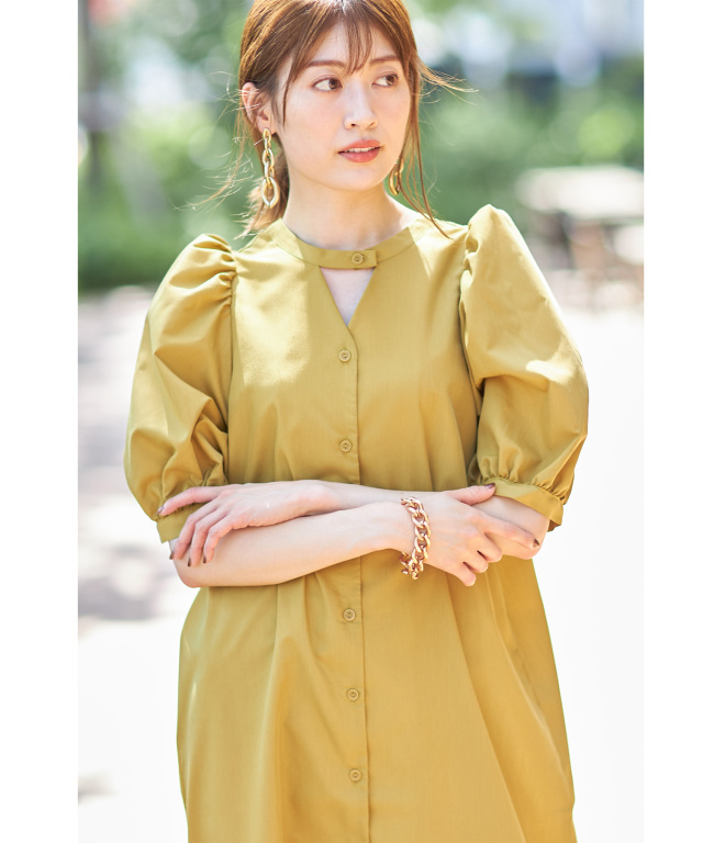 前後2WAY袖ボリュームワンピース※WEB Store限定販売 
