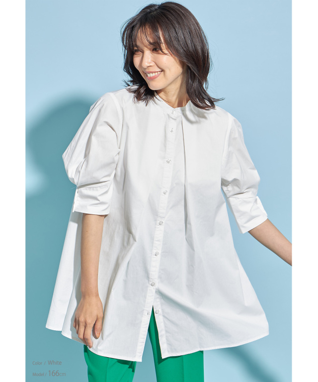 ランタンスリーブチュニックブラウス※WEB Store限定販売商品