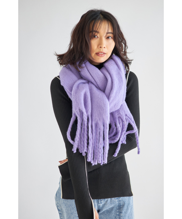 kapitalネイビー パープル パッチワーク マフラー kapitalネイビー パープル パッチワーク マフラー