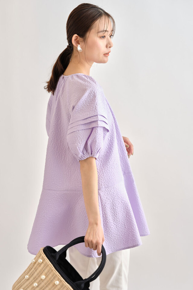 袖モチーフペプラムチュニック※一部店舗のみ入荷