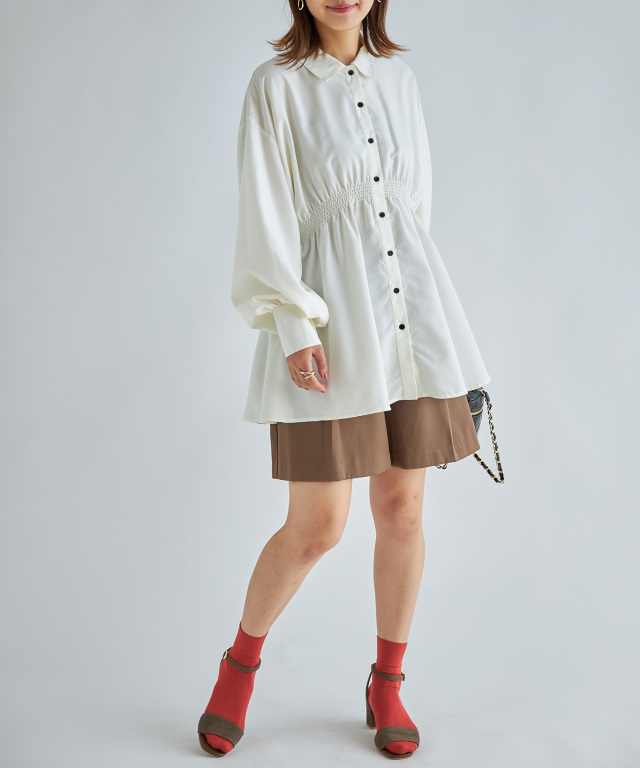 ウエストシャーリングシャツ※一部店舗のみ入荷