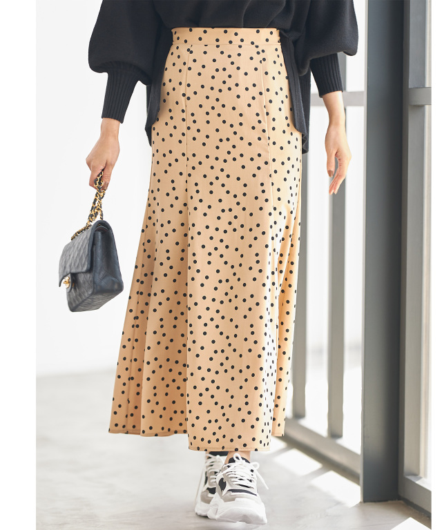 ドットプリントマーメイドスカート《ladychic》