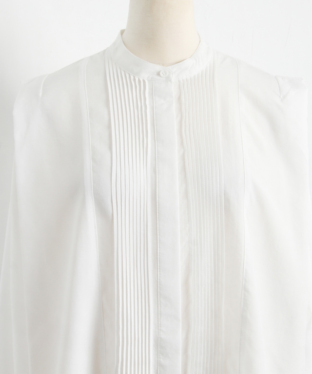 ピンタックブザムシャツブラウス※一部店舗のみ入荷