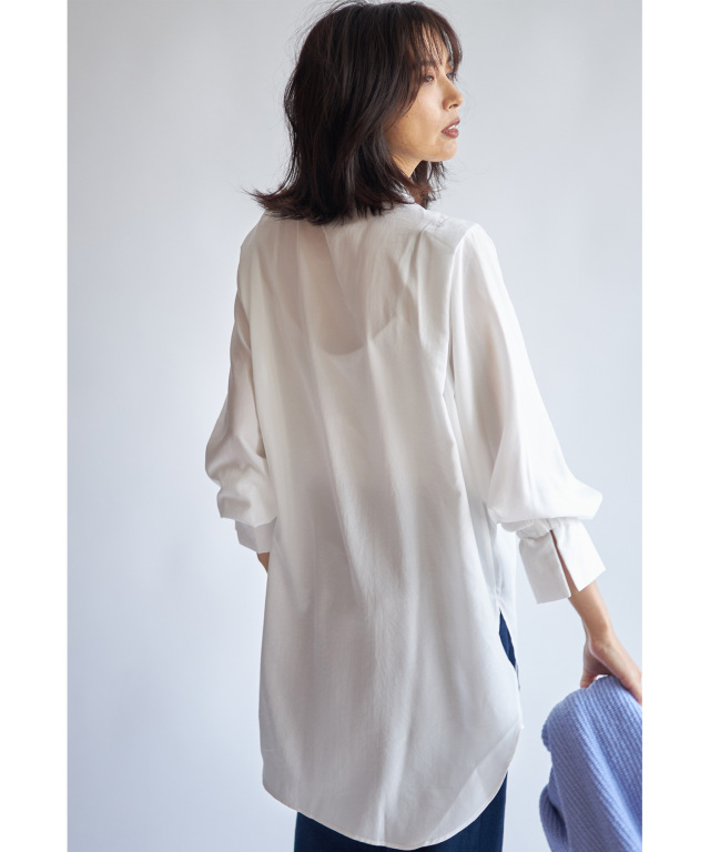 ピンタックブザムシャツブラウス※一部店舗のみ入荷