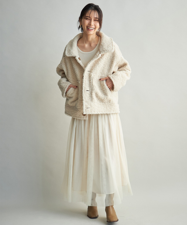 フェイクムートンリバーシブルジャケット※一部店舗のみ入荷