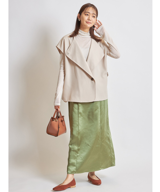 サテンタイトスカート サテンタイトロングスカート※一部店舗のみ入荷