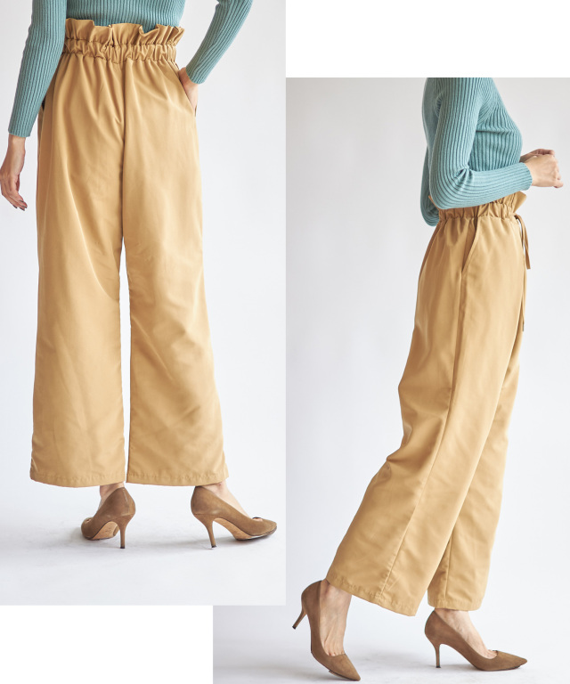 グログランリボンワイドパンツ※一部店舗のみ入荷