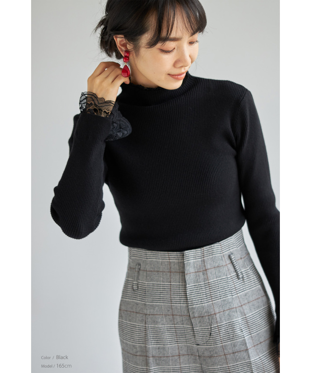 レースニットプルオーバー※一部店舗のみ入荷