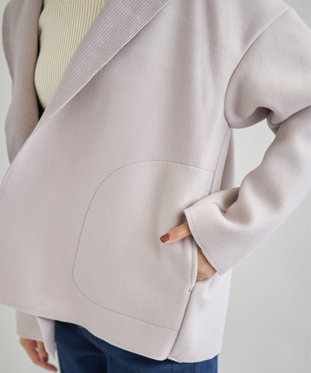 ニットダブルフェイスジャケット※一部店舗のみ入荷