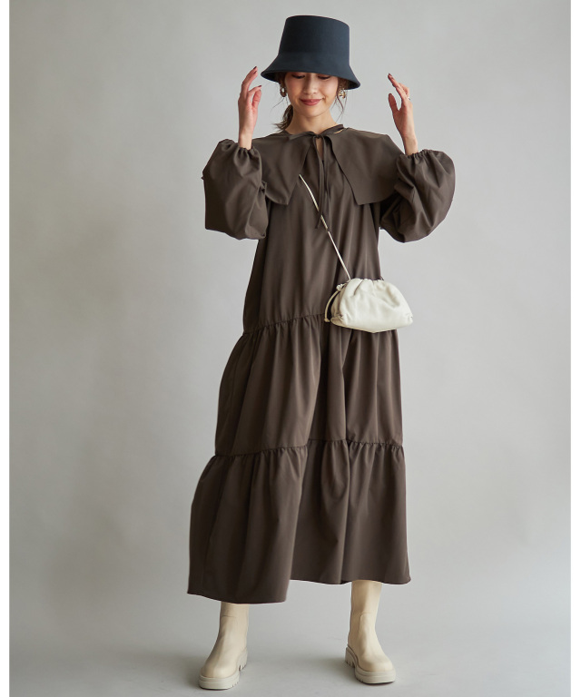 アトリエgg ビーチサイドワンピース アトリエgg ビーチサイドワンピース CH OCシアーチェックヒラリ