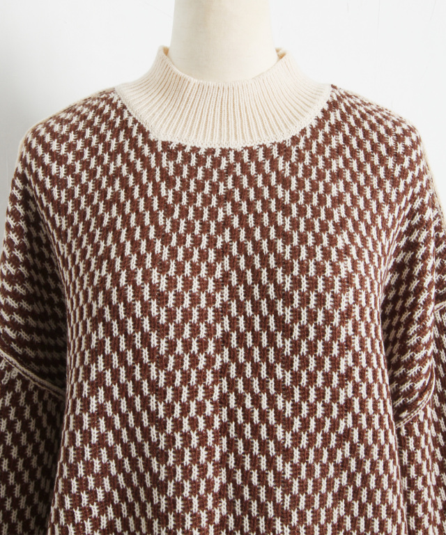 sacai ジャガード柄 ニット