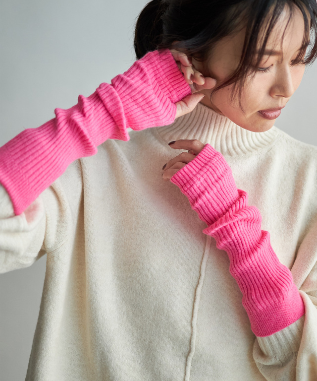 カラーリブアームウォーマー