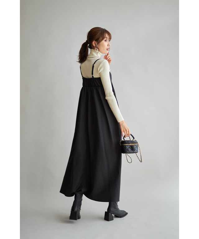 WEB限定】バックシャーリングキャミワンピース