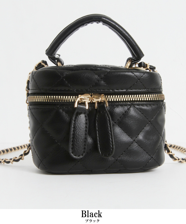 Riu バニティバッグ Quilting vanity bag black Amazon.co.jp: Riu バニティバッグ : おもちゃ