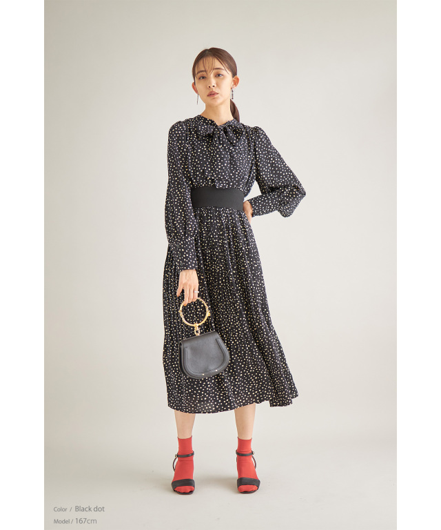 WEB限定】ドットリボンワンピース