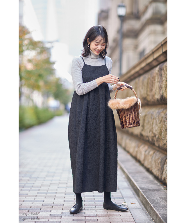 【mrk】La boutique BonBon  フクレジャガードキャミ 再入荷・セットアップ着用可能】フクレジャガードキャミソール