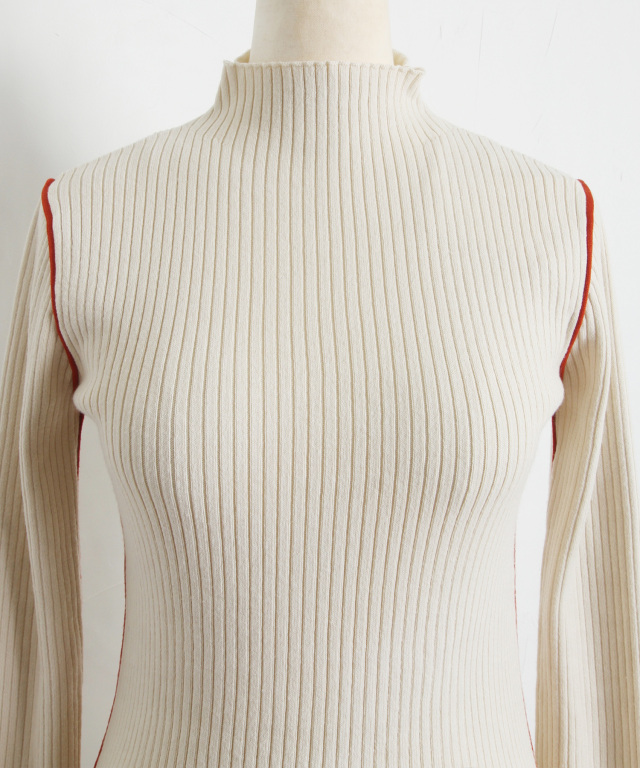 WEB限定】バイカラーニットトップス