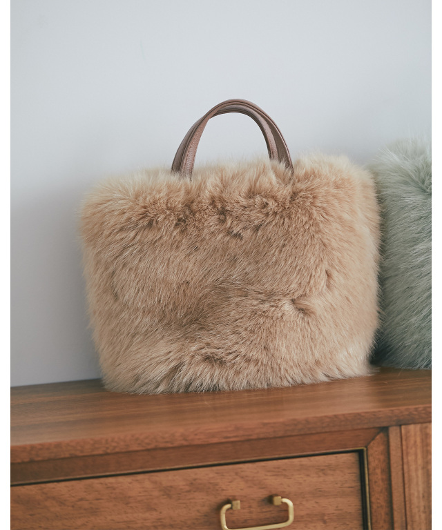 ☆アースカラー ファー バック☆ ファーバッグ