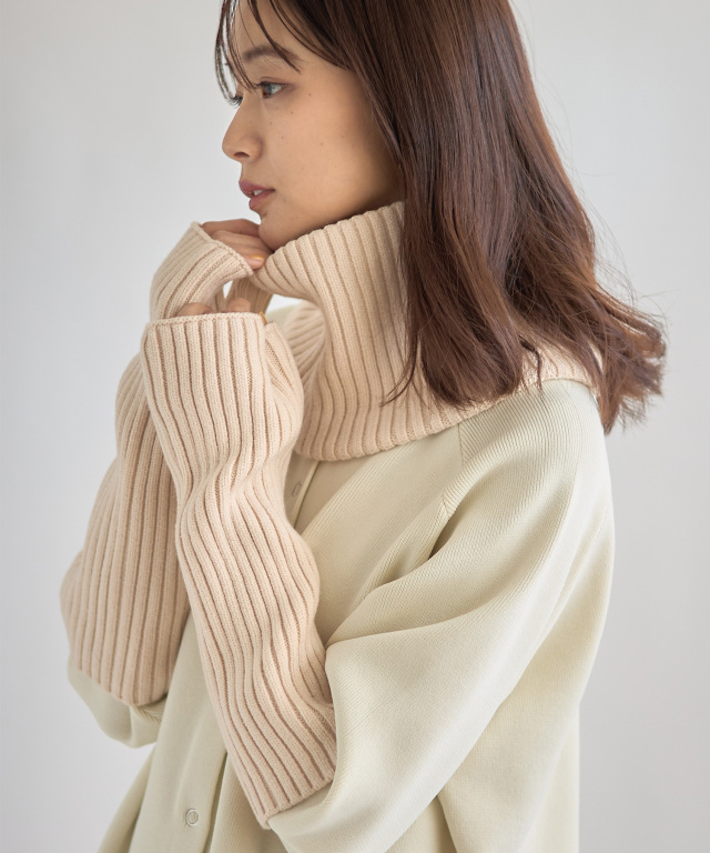 リブネックウォーマー＆リブアームウォーマー