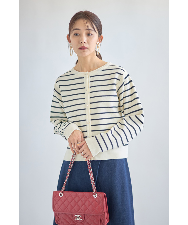 ボーダーカーディガン※一部店舗のみ入荷