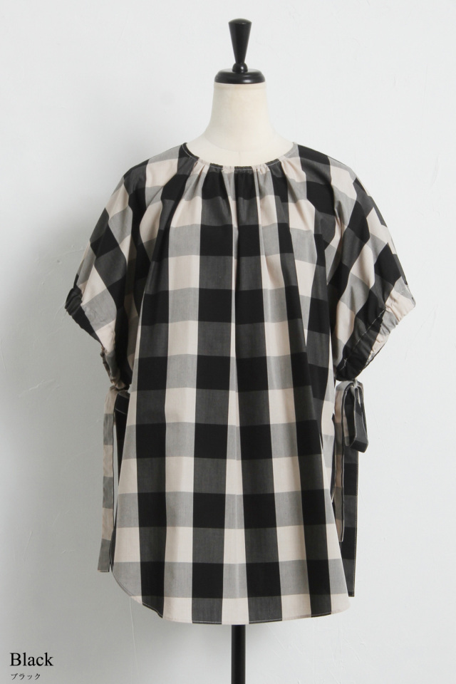 ブロックチェックチュニック