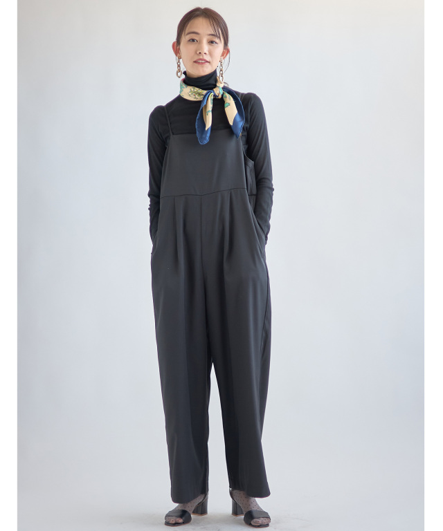 ヌキテパ　キャミオールインワン Cotton Wave Tuck All In One | Pasand by ne Quittez pas | パサン