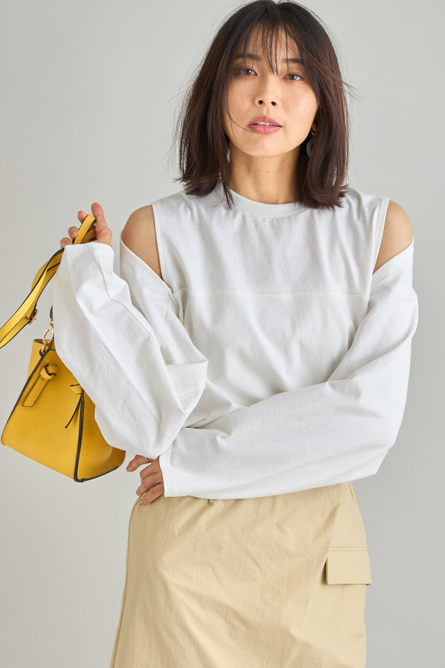 【WEB限定】レイヤーボレロオーバーロンＴ