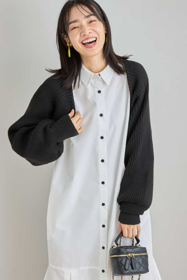 ルネ Rene フード付き ボレロ カーディガン ショート丈 羽織り 白 36 ルネ Rene フード付き ボレロ カーディガン ショート丈 羽織り