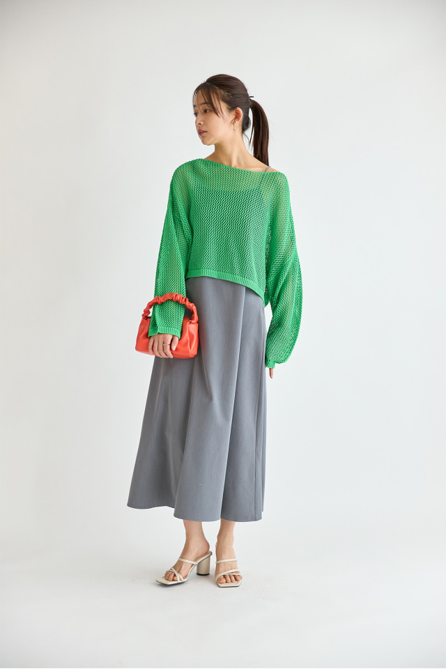 メッシュショートトップス