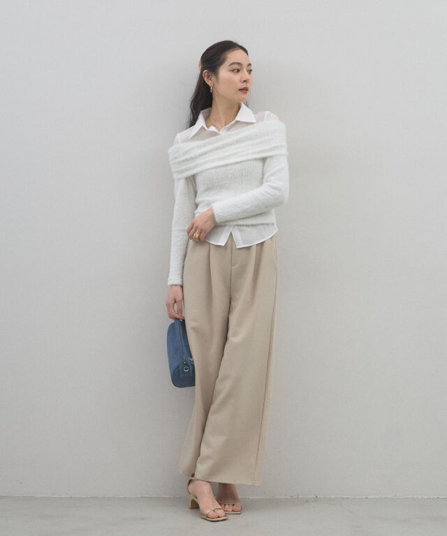 ツイルワイドパンツ