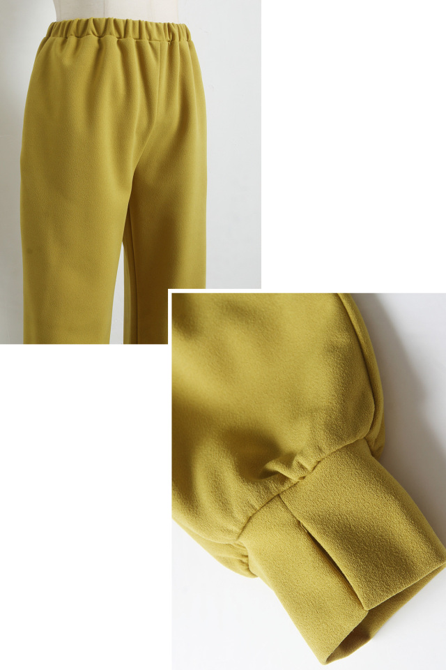 WEB限定】カットジョーゼットジョガーパンツ