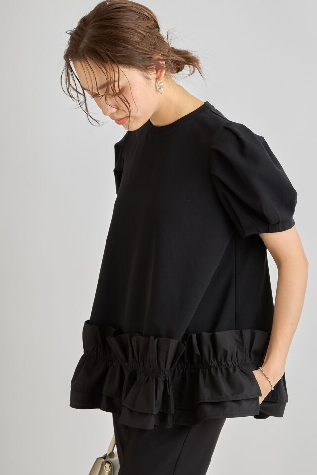 ヘムフリルカットトップ ヘムフリルカットトップ