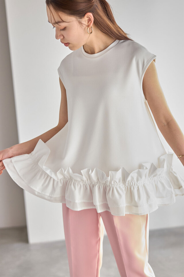 ストロさん専用 フリルヘムブラウス※一部店舗のみ入荷