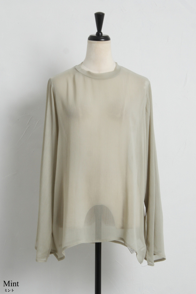 シアースリットフレアスリーブブラウス