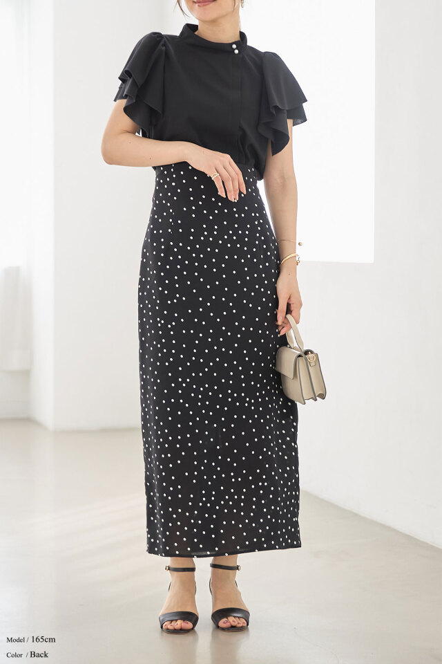 yuzuコラボ企画】袖フリルオーバージャケット chico SALON by Chico