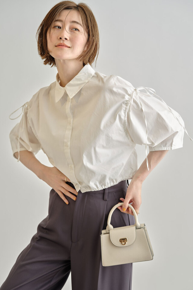 WEB限定】袖リボンブラウス