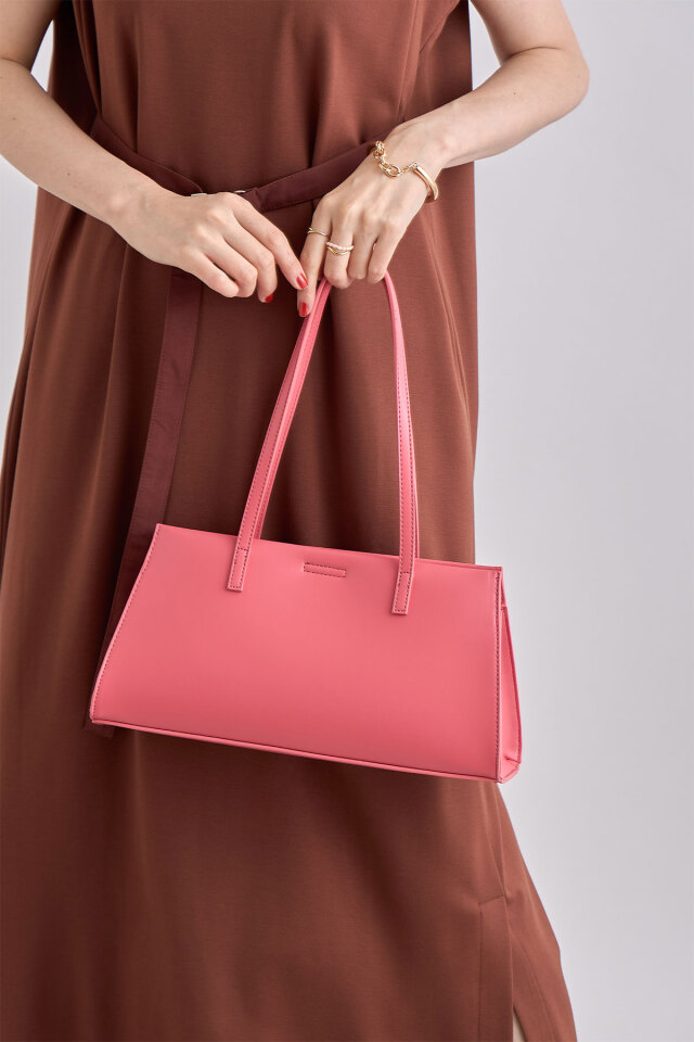 WEB限定】ガラス横長肩入れ手提げトート