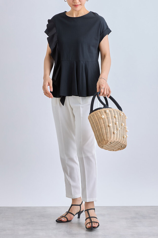 【美品】SÉZANE アシンメトリー フリルエッジ シャツ 美品】SÉZANE アシンメトリー フリルエッジ シャツ