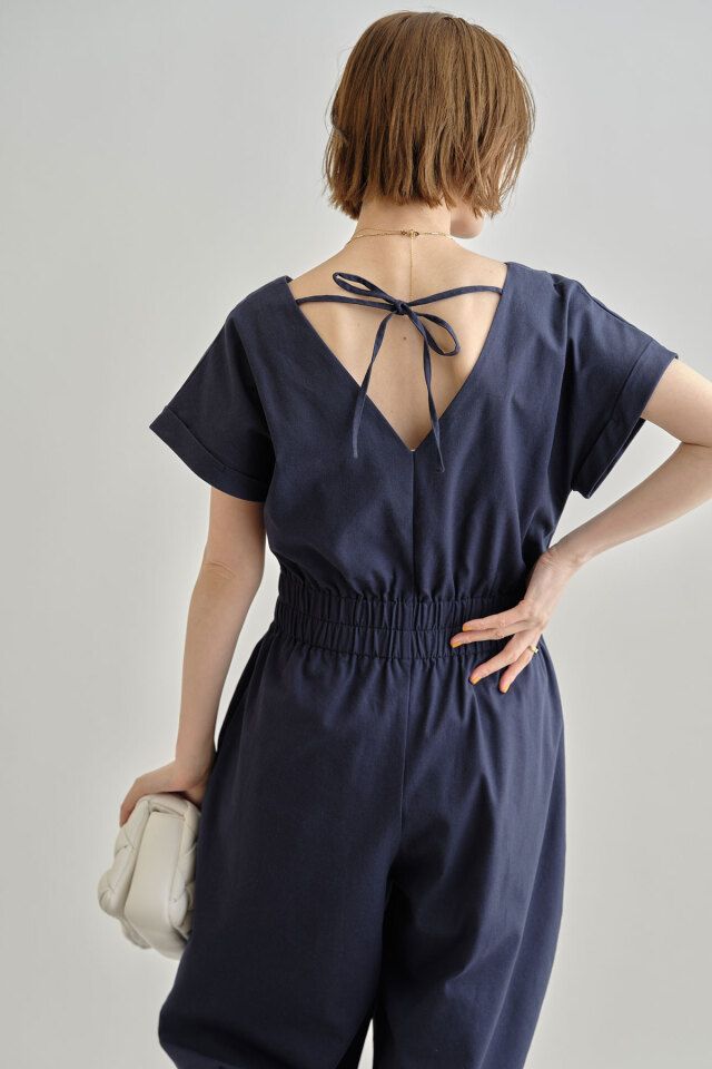 【LARUTA】Vネックオールインワン LARUTA｜Vネックオールインワン | Rakuten Fashion(楽天