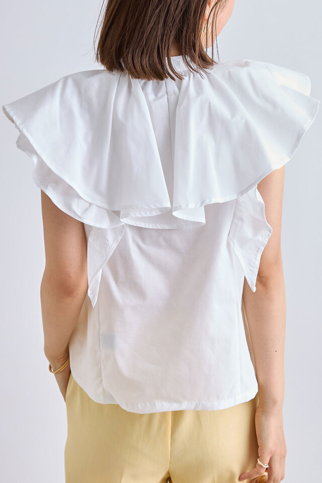 2019summer バックダブルフリルブラウス ダブルフリルブラウス[品番：ACTW0004120]｜A.NATALY（アナタリー