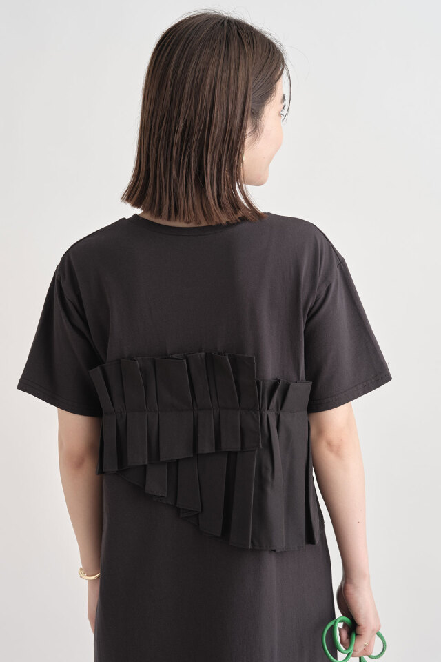 【美品】プロズヴェール⭐︎ フリルスリーブ2wayドッキングスウェット　Ｌサイズ MOMO】フリルスリーブ2wayドッキングスウェット | prose verse