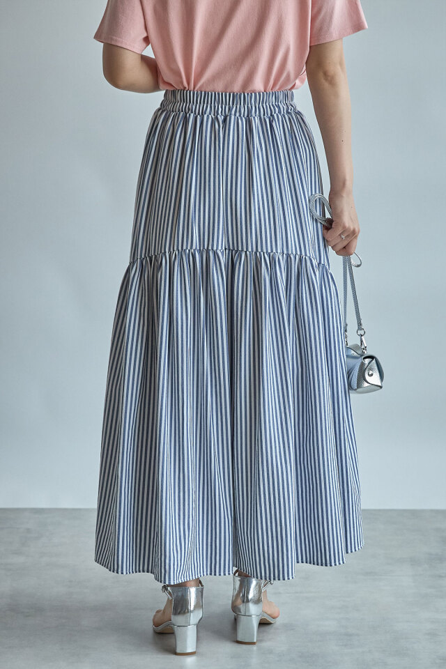 WEB限定】サッカーストライプスカート