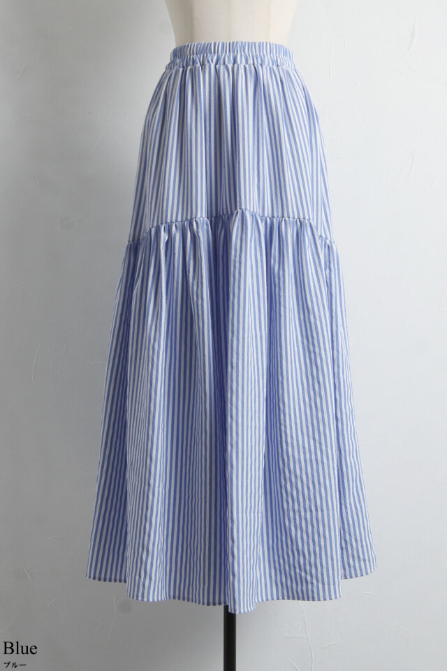 WEB限定】サッカーストライプスカート 