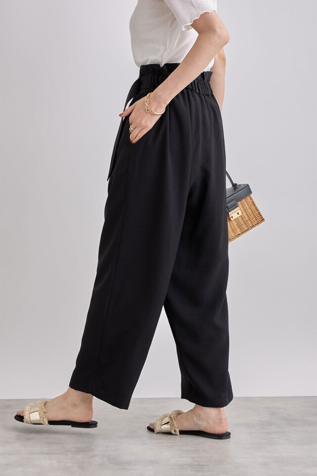 ANN DEMEULEMEESTER サルエルパンツラップパンツアシンメトリ