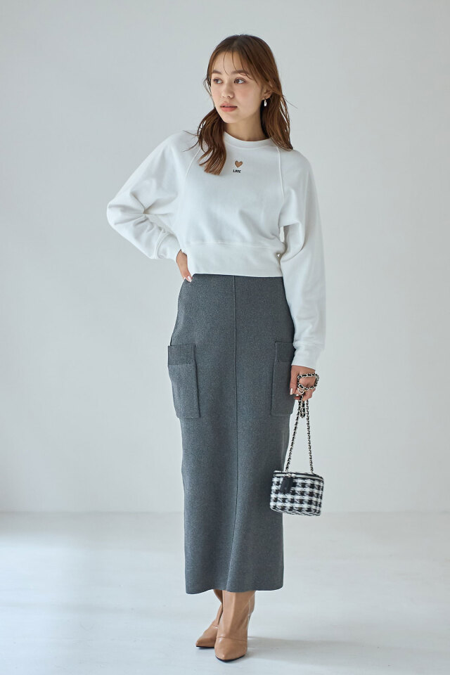 WEB限定】サイドポケットストレートスカート