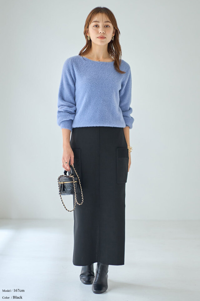 WEB限定】サイドポケットストレートスカート