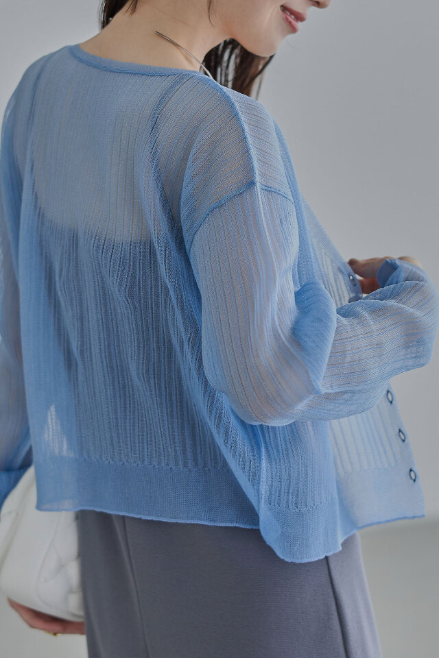 シアーニットカーディガン※一部店舗のみ入荷