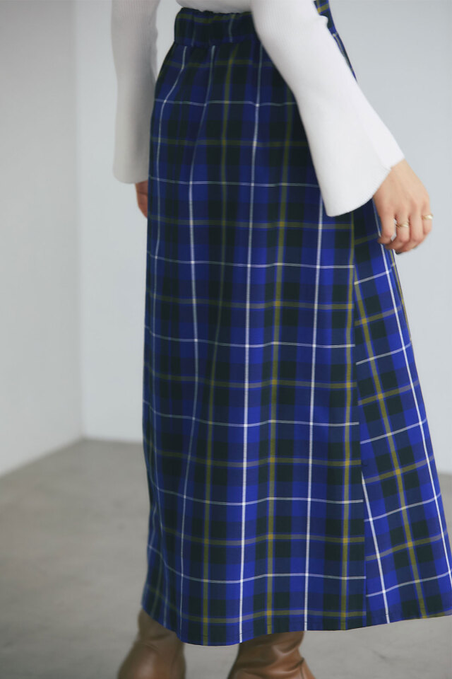 タータンチェックサイドプリーツスカート